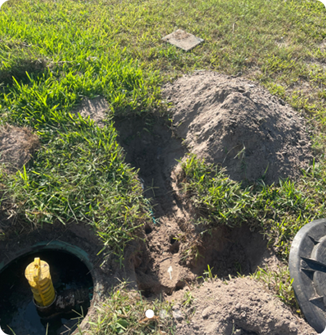 Septic Outlet Pipe Adjustment Service